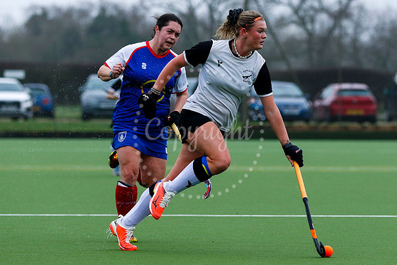 Hockey action from Women’s II vs Bishop’s Stortford