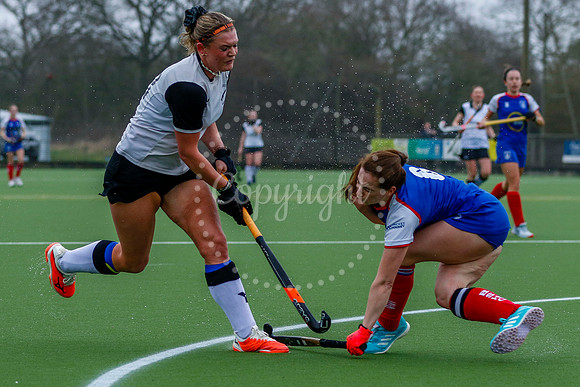 Hockey action from Women’s II vs Bishop’s Stortford