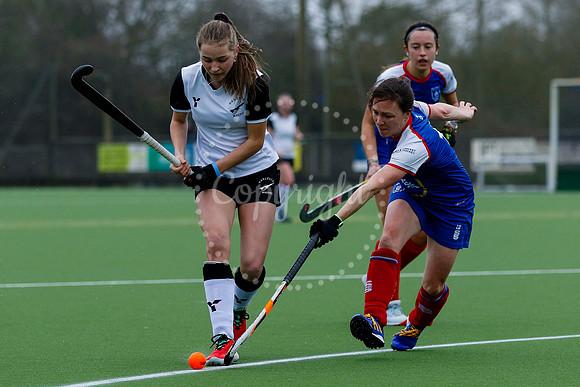 Hockey action from Women’s II vs Bishop’s Stortford