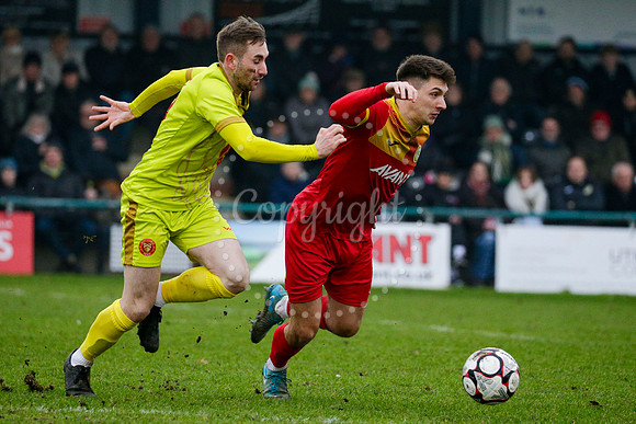 Football action from Walsham-le-Willows vs Whitstable Town