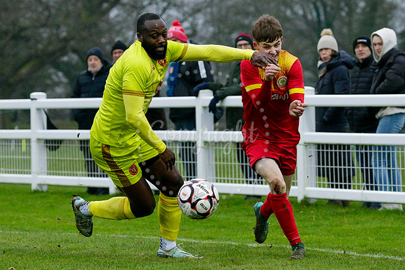Football action from Walsham-le-Willows vs Whitstable Town