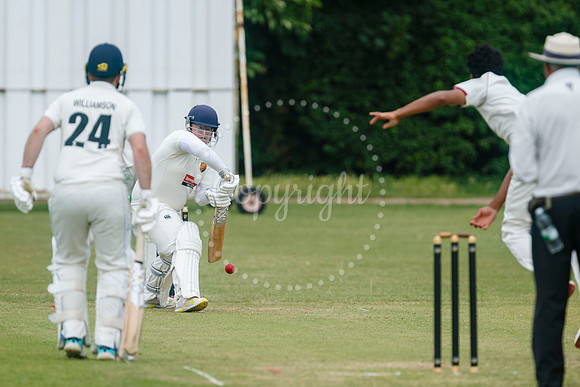 Cricket action from Diss v Hethersett
