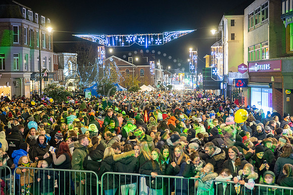 Newmarket Christmas Lights switch on. Picture by Mark Westley