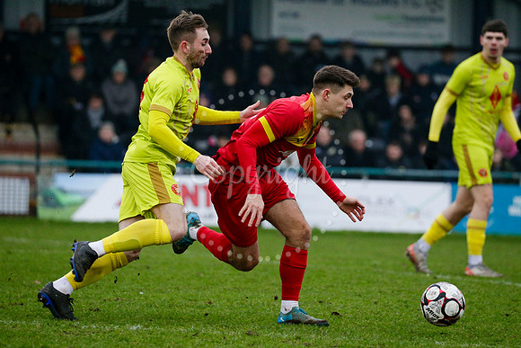 Football action from Walsham-le-Willows vs Whitstable Town