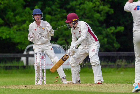 Cricket action from Old Buckenham vs. Great Melton
