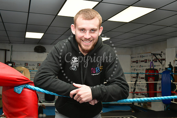 Boxing fighting at Newark Showground