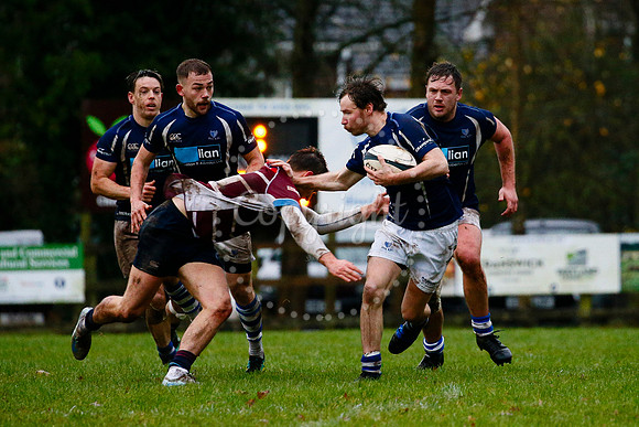 Rugby action from Diss vs Shelford II