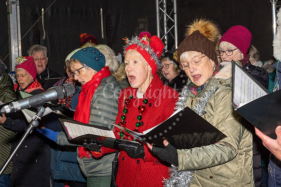 Newmarket Christmas Lights switch on. Picture by Mark Westley