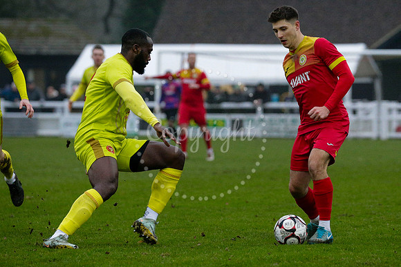 Football action from Walsham-le-Willows vs Whitstable Town