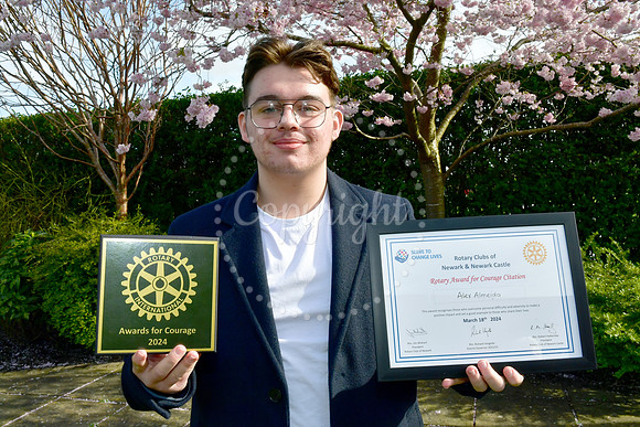 The Rotary Clubs of Newark and Newark Castle, Awards for Courage
