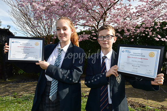 The Rotary Clubs of Newark and Newark Castle, Awards for Courage
