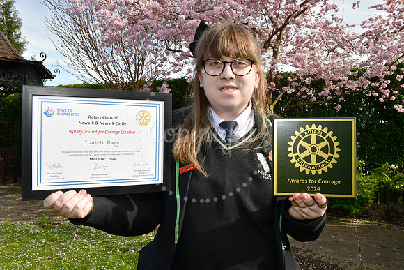 The Rotary Clubs of Newark and Newark Castle, Awards for Courage