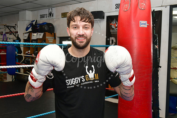 Boxing fighting at Newark Showground
