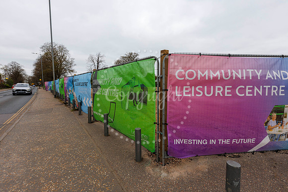 Diss Leisure Centre and former John Grose site