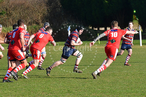Southwell 1st v Nuneaton Old Edwardians rugby action