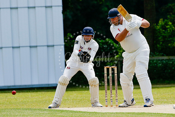 Cricket action from Garboldisham vs Sprowston