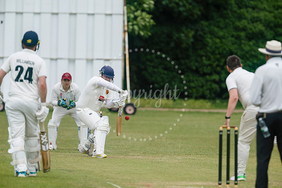 Cricket action from Diss v Hethersett