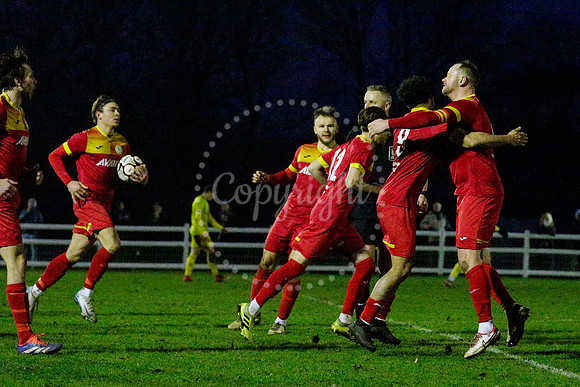 Football action from Walsham-le-Willows vs Whitstable Town