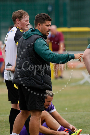 Football action from Harleston Town vs Heacham