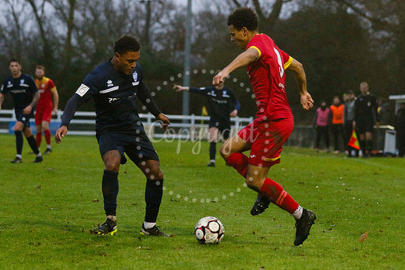 Football action from Walsham-le-Willows vs  Brantham Athletic in