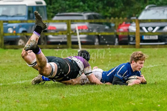 Rugby action from Diss v Woodford