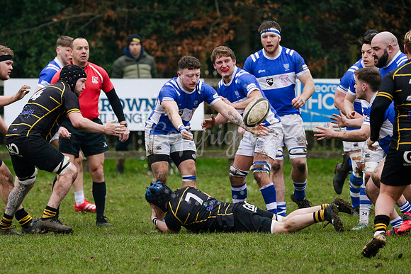 Rugby action from Diss RFC vs Ipswich.