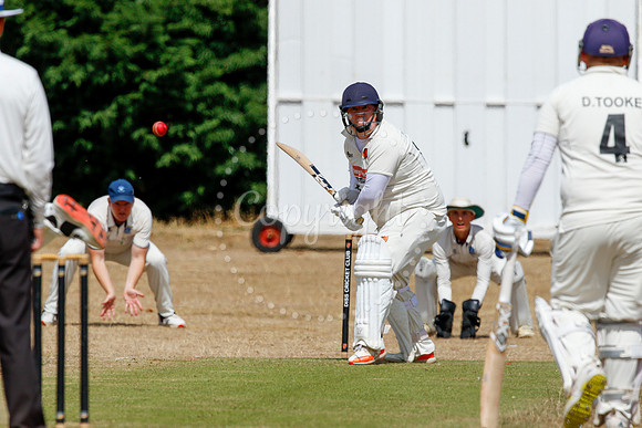 Cricket action from Diss v Cromer