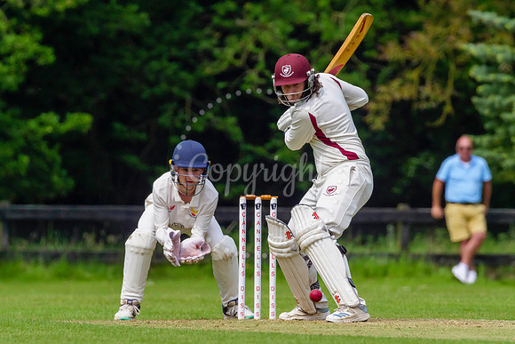 Cricket action from Old Buckenham vs. Great Melton