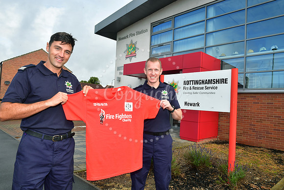 Newark Firefighters doing 4x4x48 charity challenge