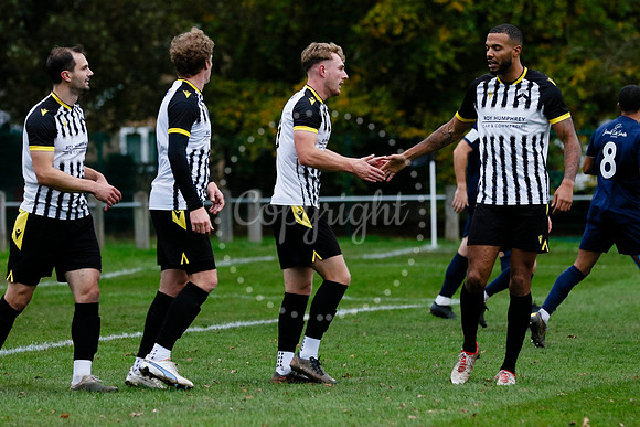 Football action from Harleston vs Bramtham Athletic