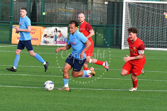 Newark Town v Sleaford Town football action