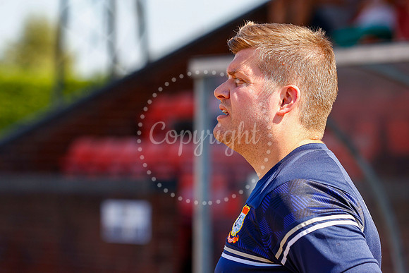 Football action from Diss Town v Whittlesey Athletic.