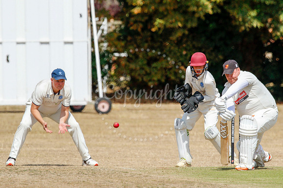 Cricket action from Diss v Cromer