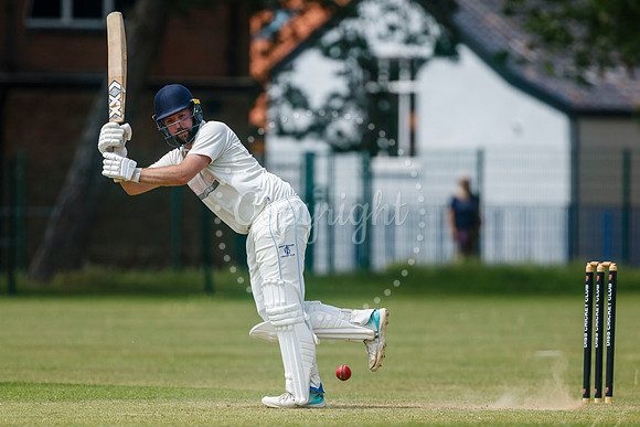 Cricket action from Diss v Hethersett