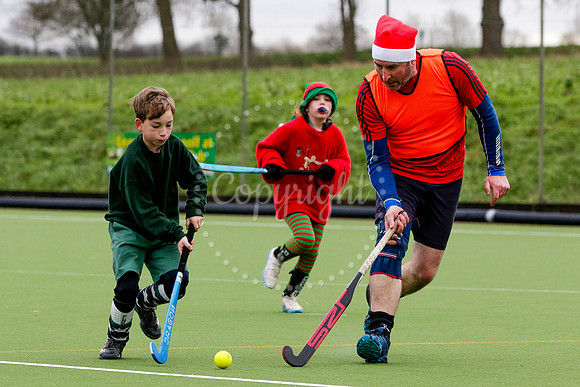 Santa v Elves at Harleston Magpies Hockey Club