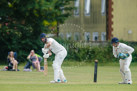 Cricket action from Diss v Hethersett