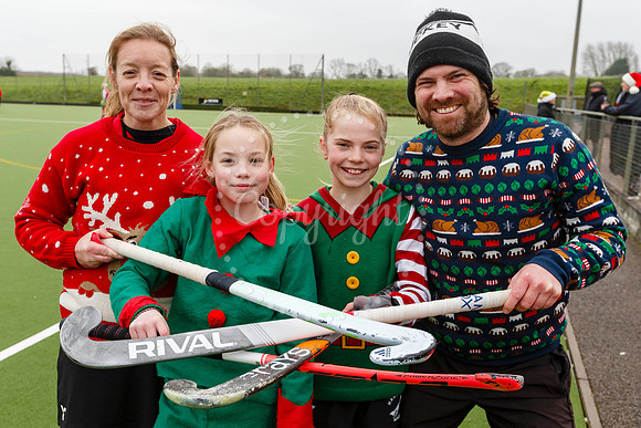 Santa v Elves at Harleston Magpies Hockey Club