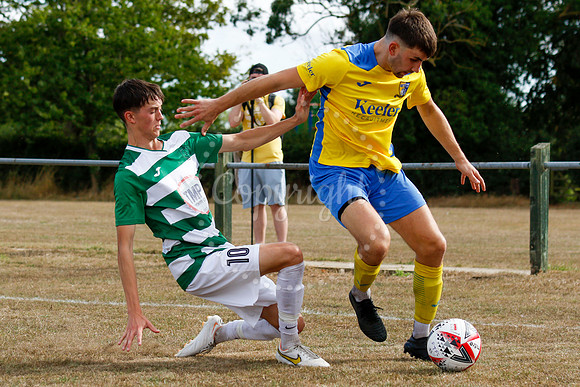 Football action from Framlingham v Norwich United