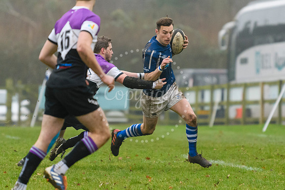 Rugby action from Diss v Woodford
