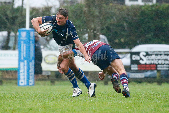 Rugby action from Diss vs Shelford II