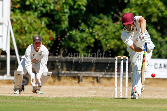 Cricket action from Old Buckenham v Lowestoft Town