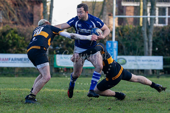 Rugby action from Diss II (Saracens) hosting Southwold II