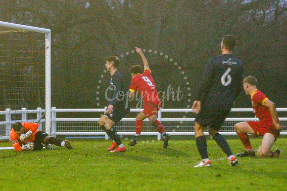 Football action from Walsham-le-Willows vs  Brantham Athletic in