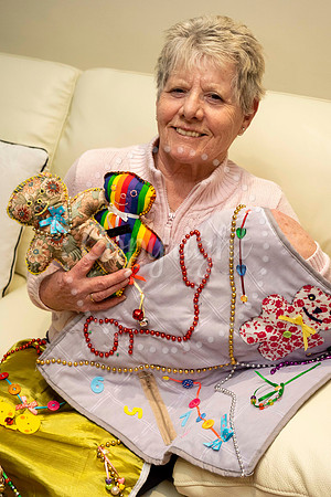 Megan Blackbourn has been sewing lots of fiddle blankets and tra