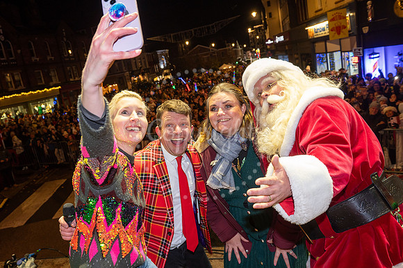 Newmarket Christmas Lights switch on. Picture by Mark Westley