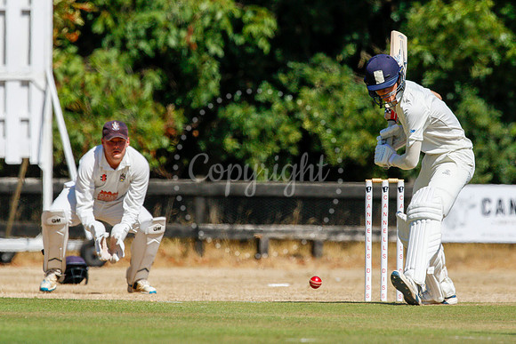 Cricket action from Old Buckenham v Lowestoft Town