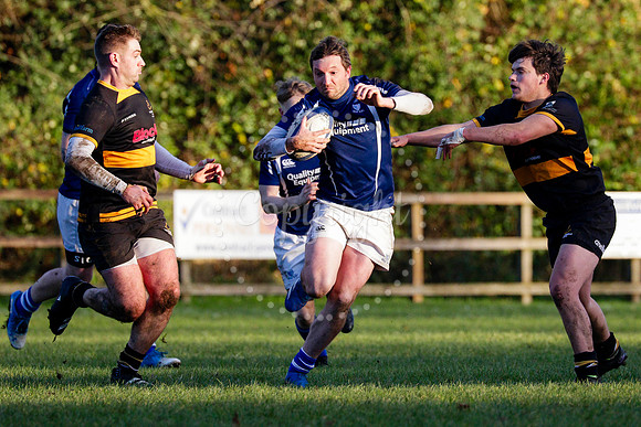 Rugby action from Diss II (Saracens) hosting Southwold II
