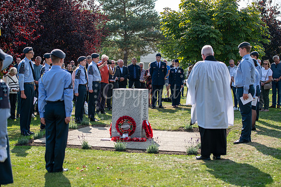 Tuddenham war memorial on the village green.Rededication of the