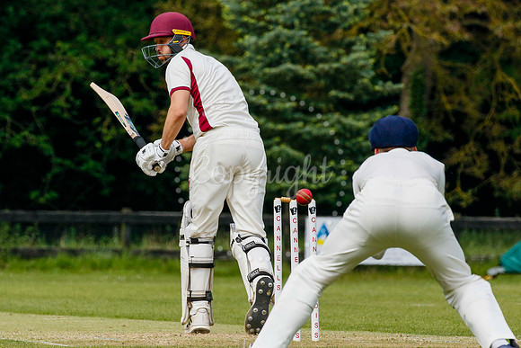 Cricket action from Old Buckenham vs. Great Melton