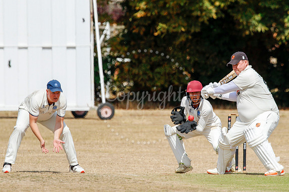 Cricket action from Diss v Cromer